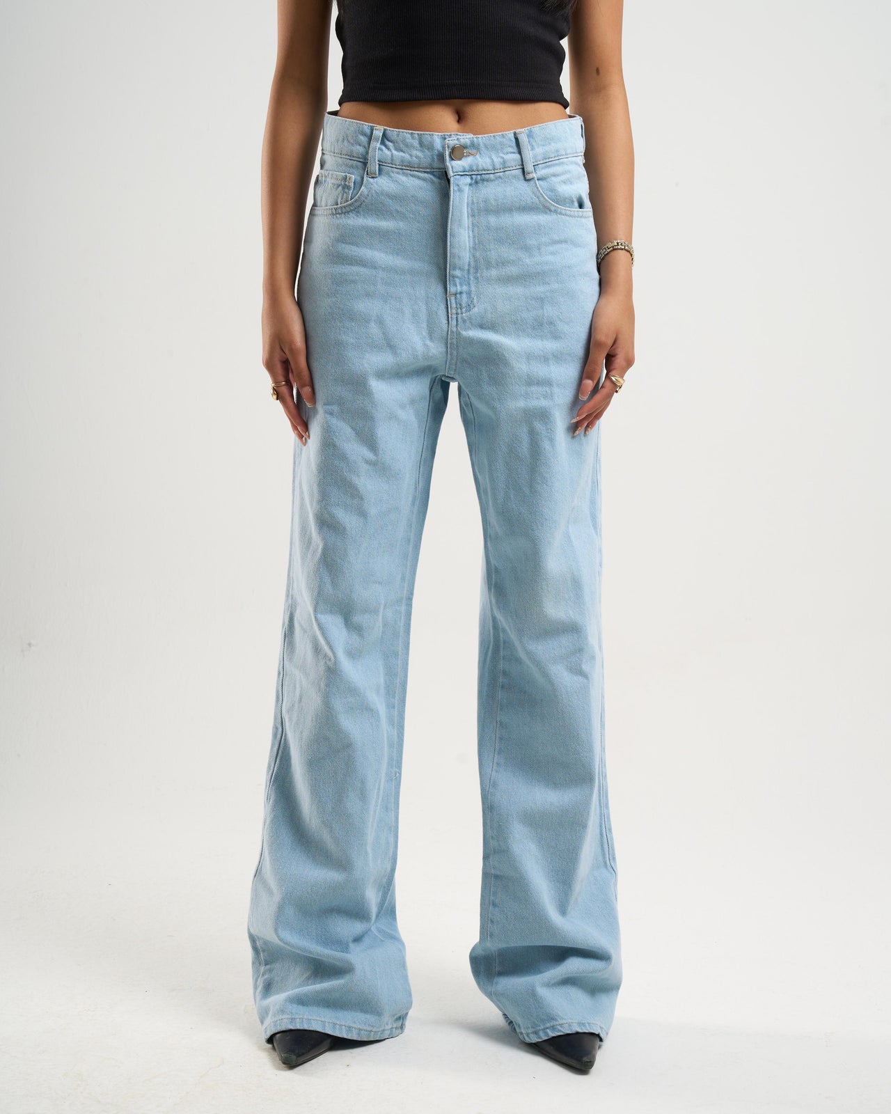 Light Blue Flared Denim