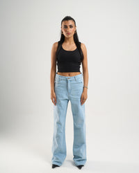 Light Blue Flared Denim